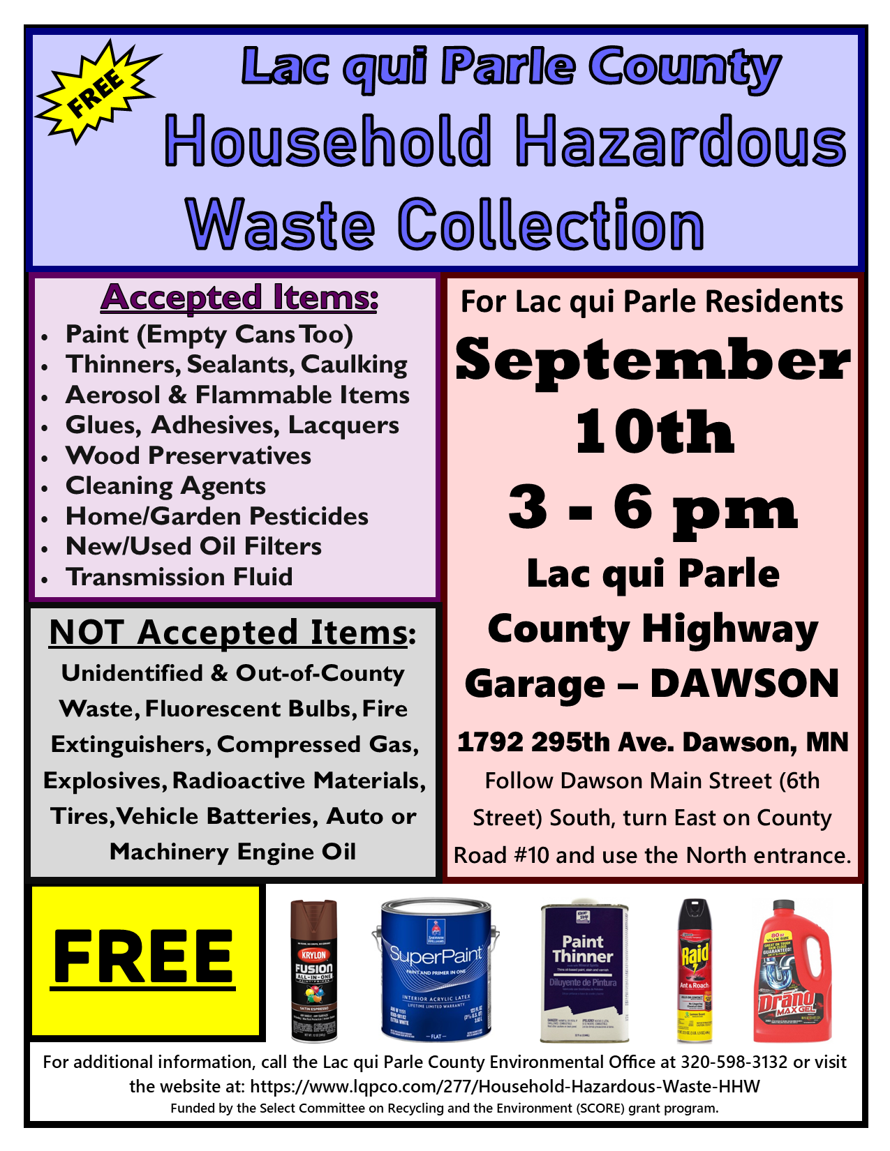 2025 HHW September Flyer